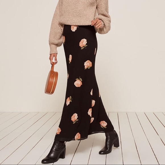 Reformation Mandy skirt with floral print - Picture 3 of 6